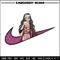 Nezuko x nike Embroidery Design, Demon slayer Embroidery,Embroidery File, Nike Embroidery, Anime shirt, Digital download.jpg