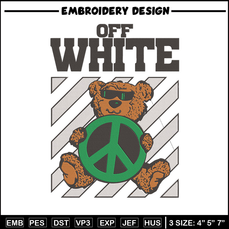 Off white Embroidery Design, Bear Embroidery, Embroidery File, Anime Embroidery, Anime shirt, Digital download.jpg