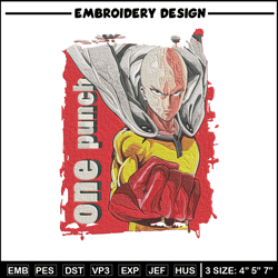One punch man poster Embroidery Design, One punch man Embroidery, Embroidery File, Anime Embroidery, Anime shirt