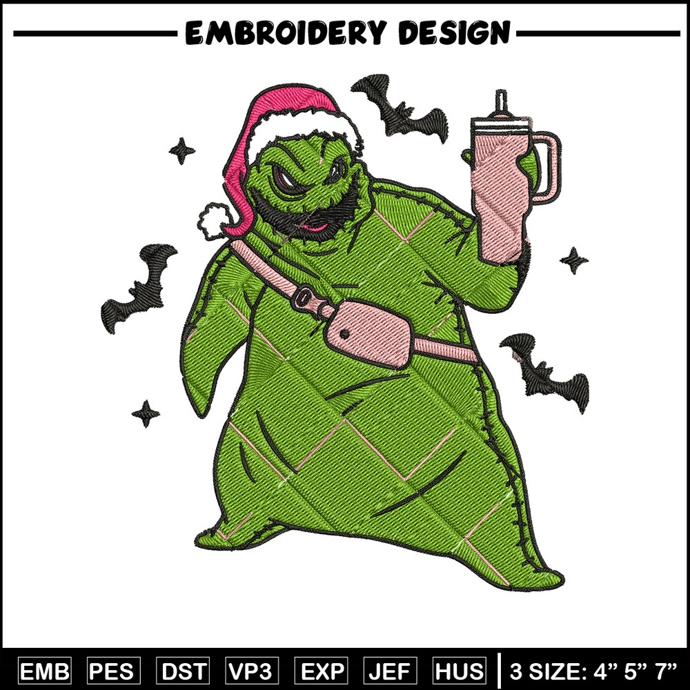 Oogie Boogie Embroidery Design, Chrismas Embroidery, Embroidery File, Anime Embroidery, Anime shirt, Digital download.jpg