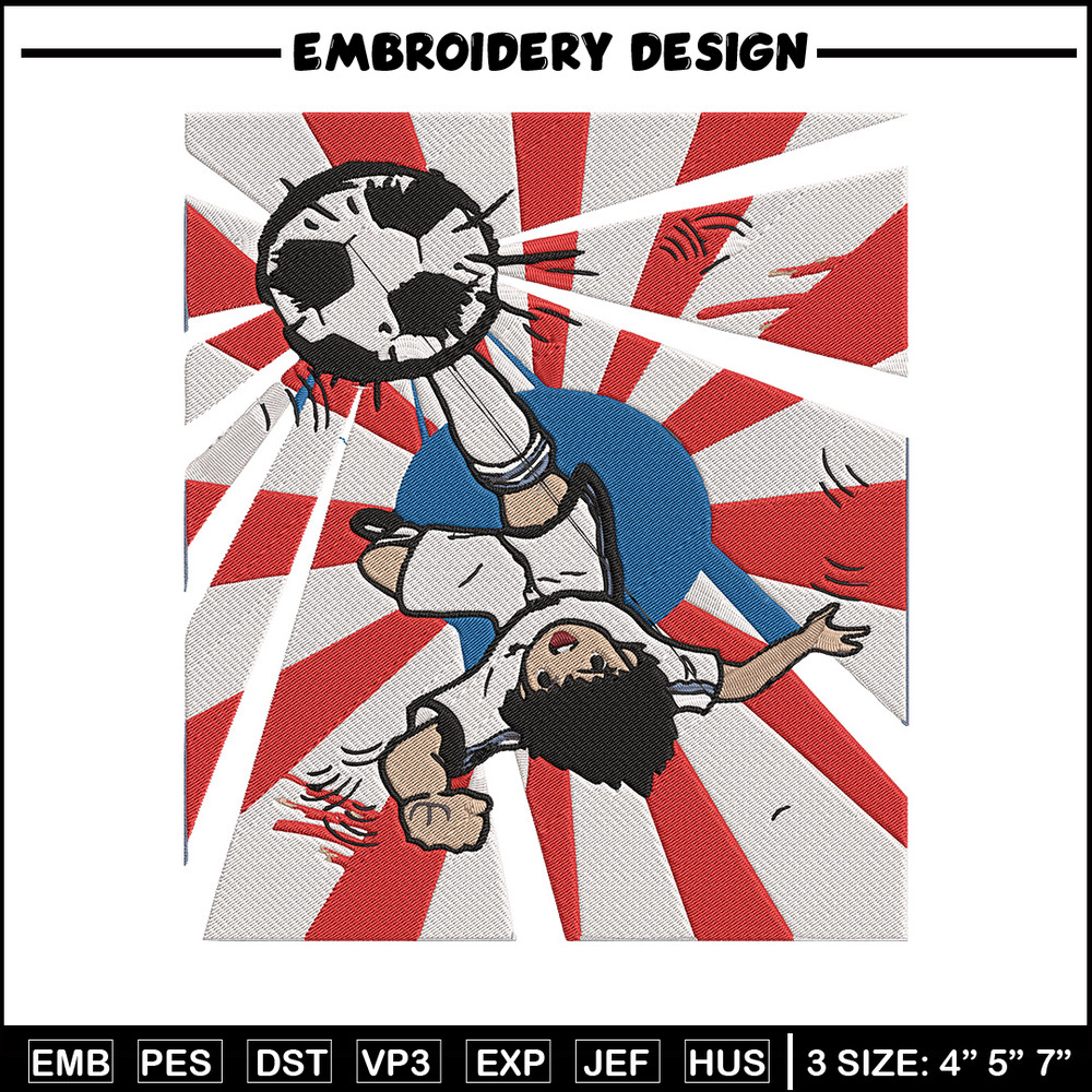 Ozora Tsubasa Embroidery Design, Tsubasa Embroidery, Embroidery File, Anime Embroidery, Anime shirt, Digital download.jpg