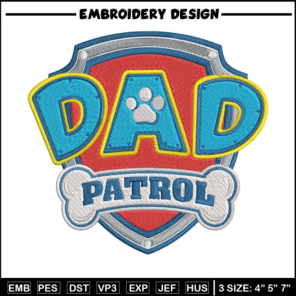 Paw Patrol logo Embroidery Design, Paw Patrol Embroidery, Embroidery File,Anime Embroidery, Anime shirt,Digital download.jpg
