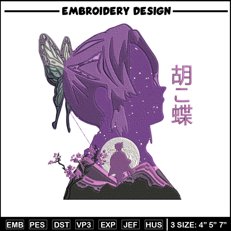 Shinobu poster Embroidery Design, Demon slayer Embroidery, Embroidery File,Anime Embroidery,Anime shirt,Digital download.jpg