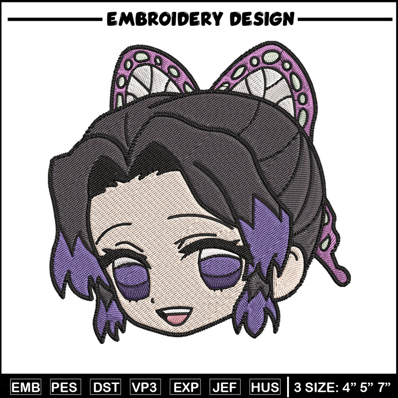 Shinobu sticker Embroidery Design, Demon slayer Embroidery, Embroidery File, Anime Embroidery, Digital download.jpg