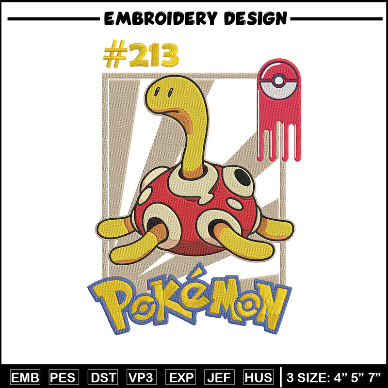 Shuckle Embroidery Design, Pokemon Embroidery, Embroidery File, Anime Embroidery, Anime shirt, Digital download..jpg
