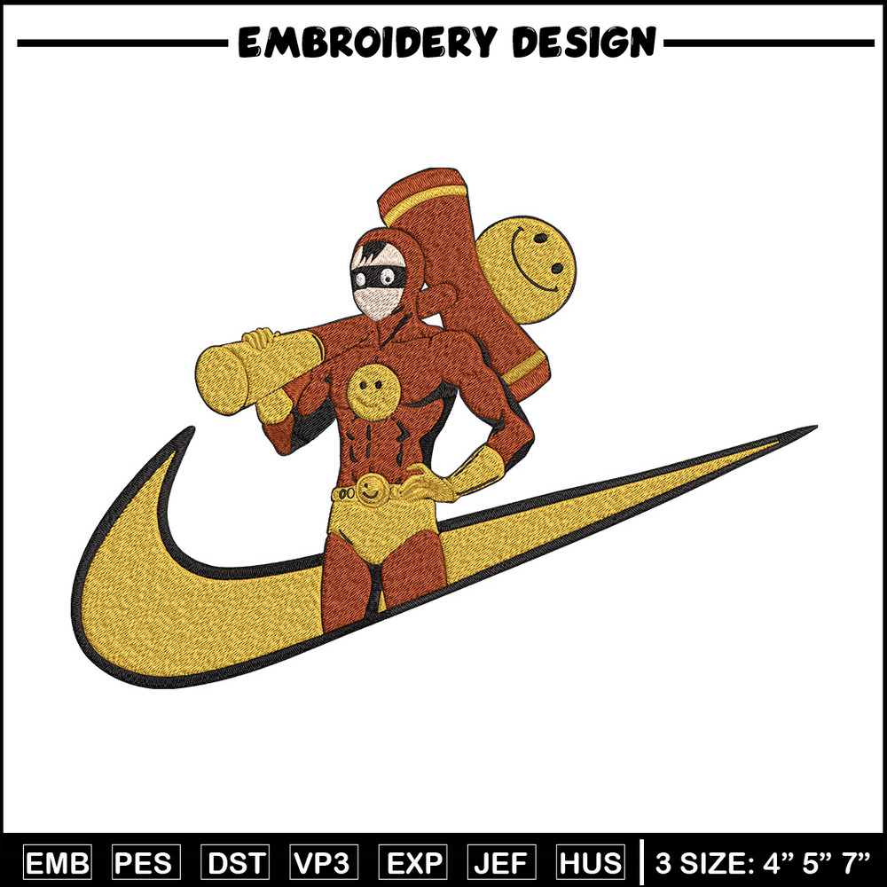 Smile Man nike Embroidery Design, One punch man Embroidery, Embroidery File,Nike Embroidery,Anime shirt,Digital download.jpg