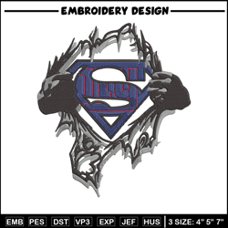 Superman Symbol New York Giants embroidery design, Giants embroidery, NFL embroidery, logo sport embroidery.