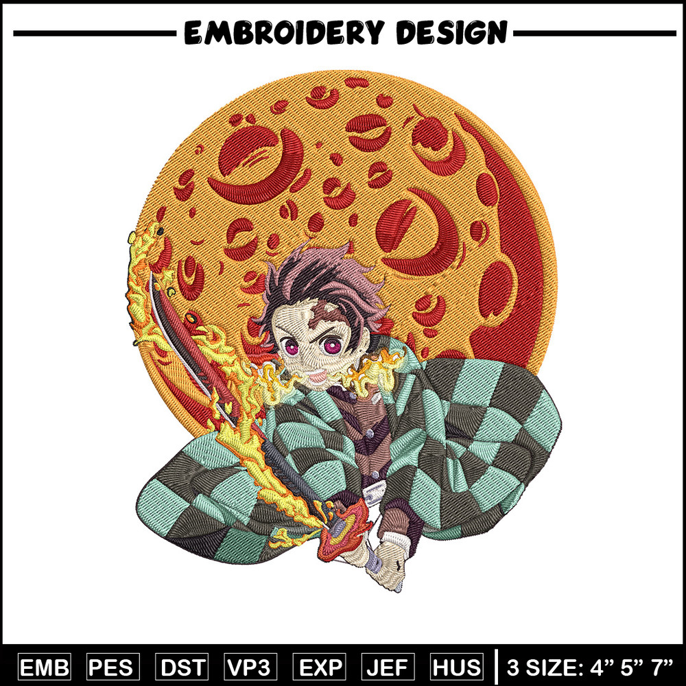 Tanjiro fire Embroidery Design, Demon slayer Embroidery,Embroidery File,Anime Embroidery, Anime shirt,Digital download.jpg