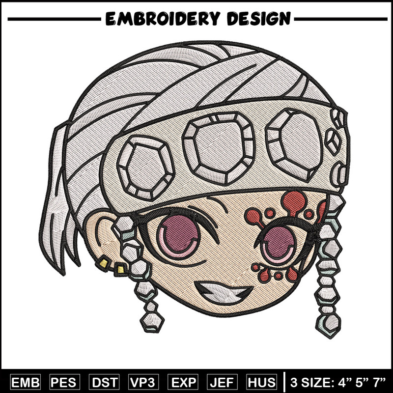 Tengen sticker Embroidery Design, Demon slayer Embroidery, Embroidery File, Anime Embroidery, Digital download.jpg