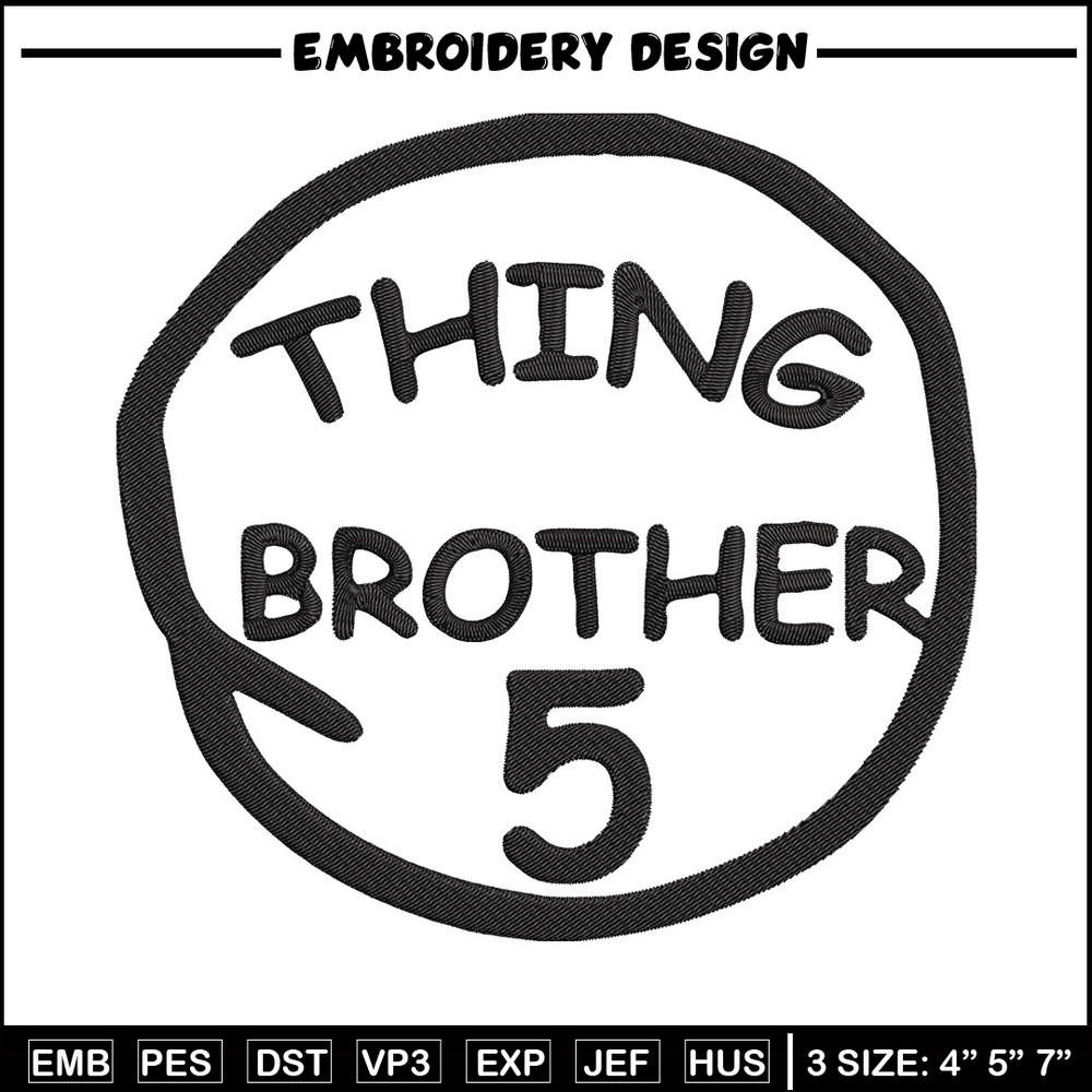 Thing Brother 5 Embroidery Design, Embroidery File, logo Embroidery, logo shirt, Embroidery design, Digital download..jpg