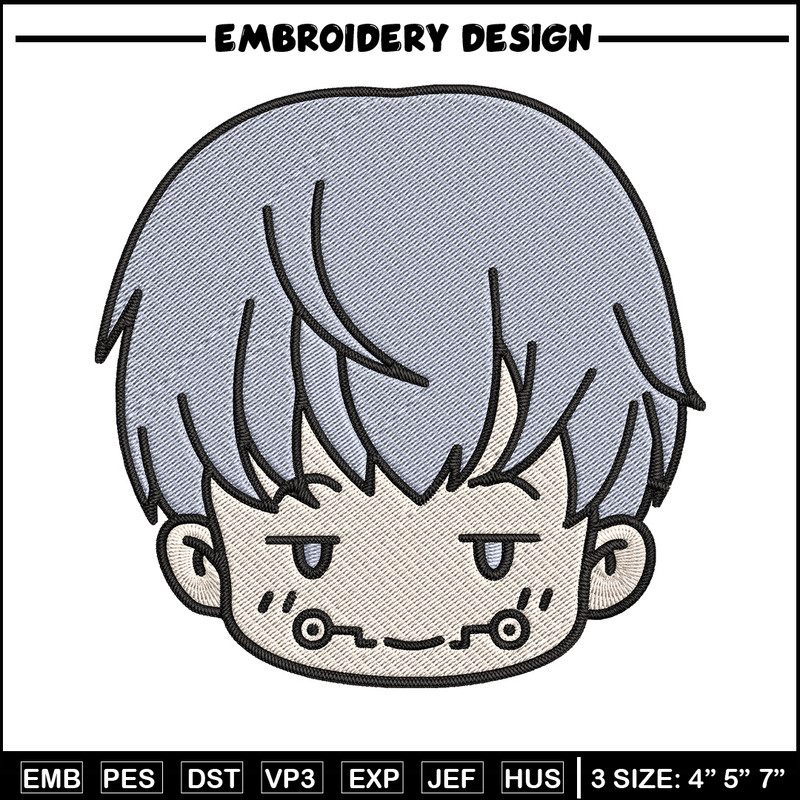 Toge chibi Embroidery Design, Jujutsu Embroidery, Embroidery File, Anime Embroidery, Anime shirt, Digital download.jpg