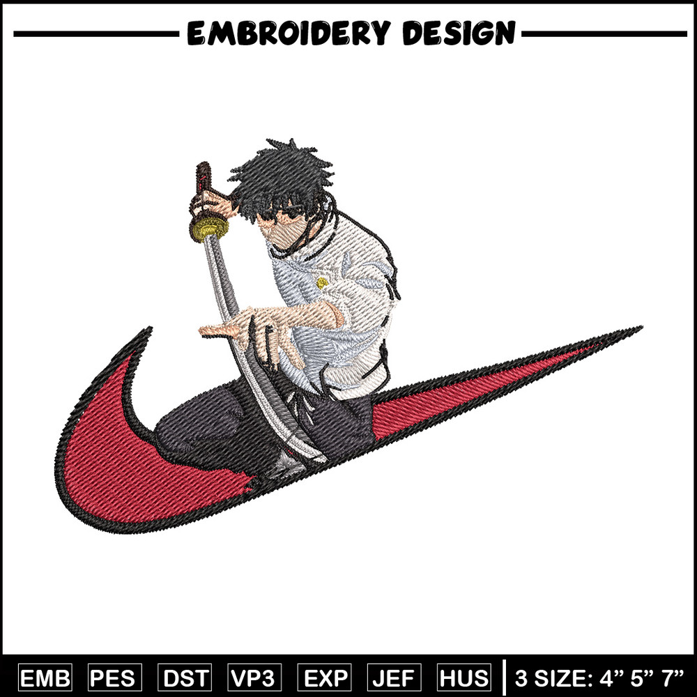 Yuuta x nike Embroidery Design, Jujutsu Embroidery, Embroidery File, Nike Embroidery, Anime shirt, Digital download.jpg