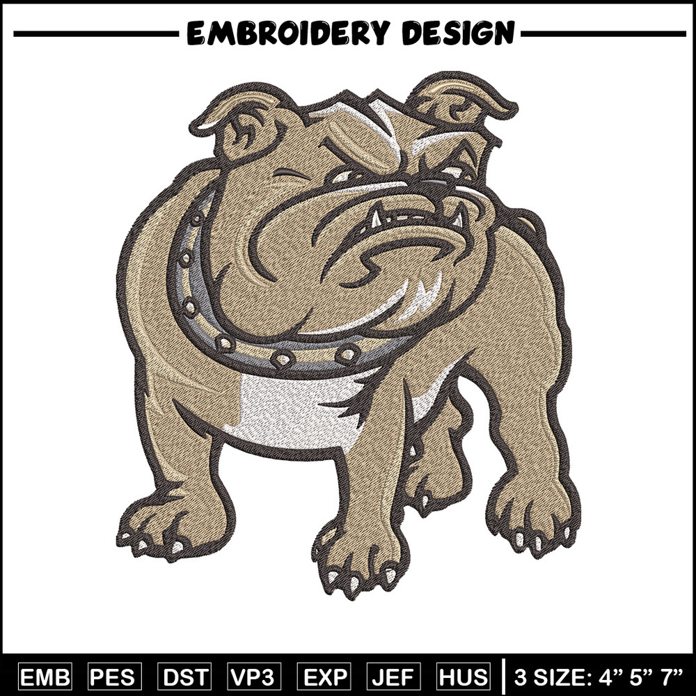 Azalea Bulldogs logo embroidery design, Football embroidery, Sport embroidery, logo sport embroidery,Embroidery design.jpg
