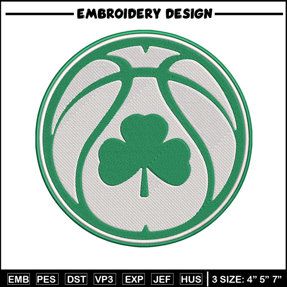 Boston Celtics logo embroidery design, NBA embroidery,Sport embroidery, Logo sport embroidery, Embroidery design.jpg