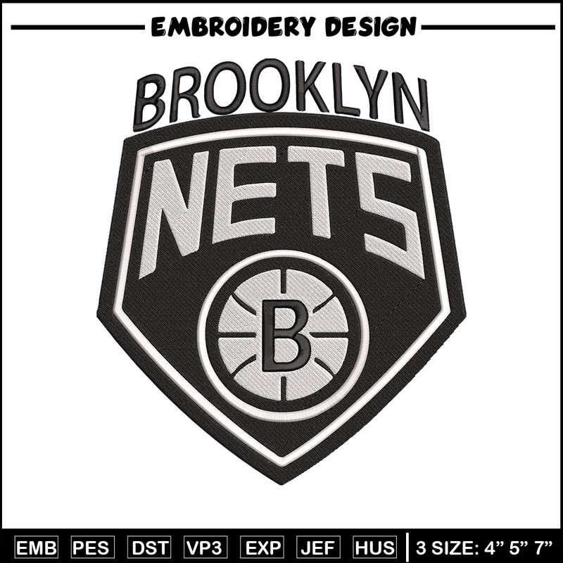 Brooklyn Nets logo embroidery design, NBA embroidery,Sport embroidery, Logo sport embroidery, Embroidery design.jpg