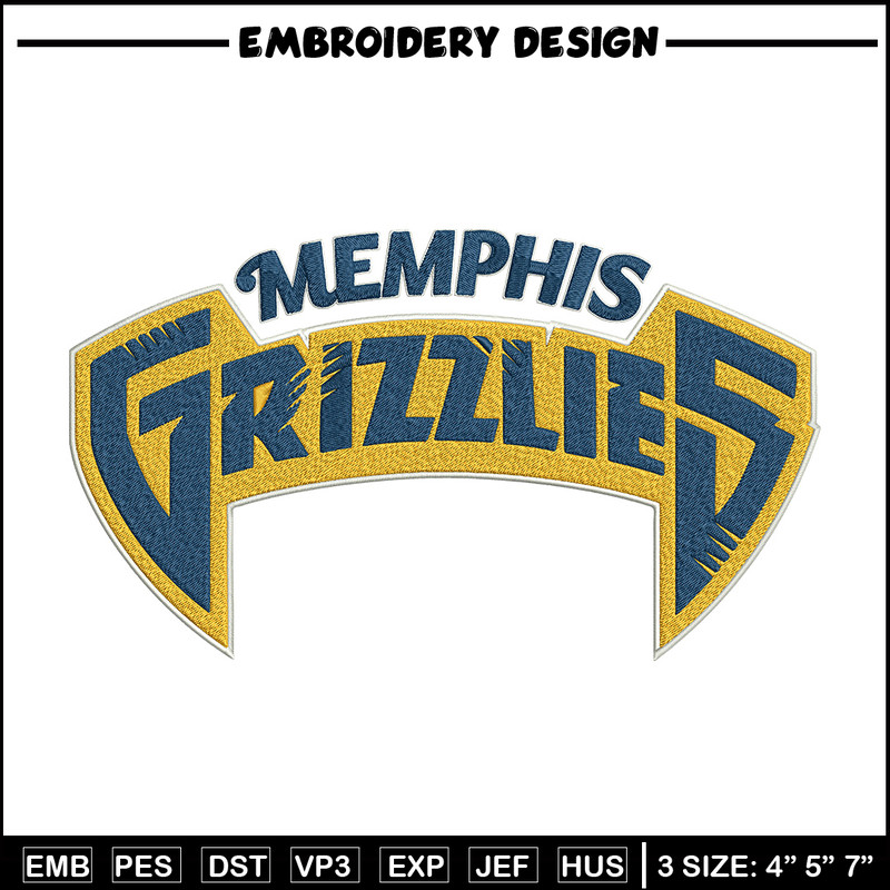 Memphis Grizzlies logo embroidery design, NBA embroidery, Sport embroidery,Embroidery design, Logo sport embroidery.jpg