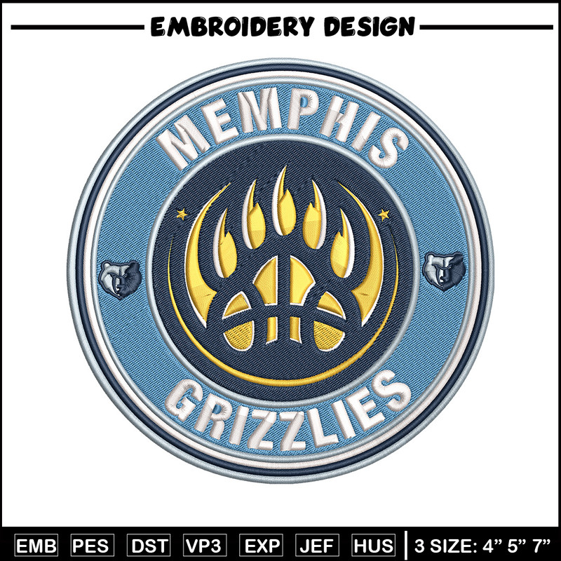 Memphis Grizzlies logo embroidery design, NBA embroidery,Sport embroidery,Embroidery design, Logo sport embroidery.jpg