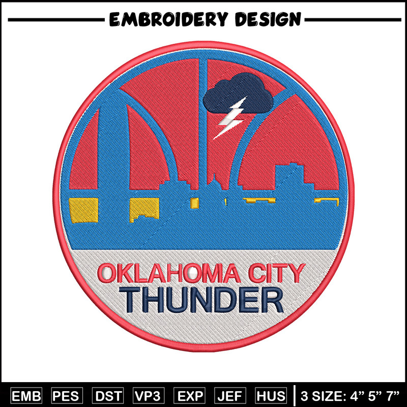 Oklahoma City Thunder logo embroidery design,NBA embroidery,Sport embroidery,Embroidery design, Logo sport embroidery.jpg