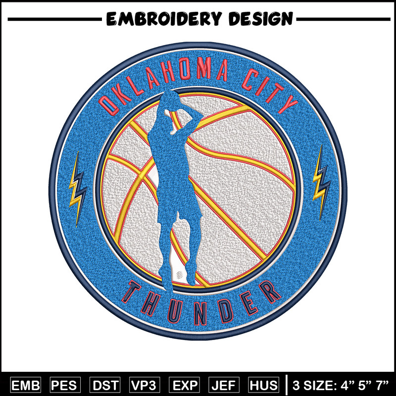 Oklahoma Thunder design embroidery design, NBA embroidery, Sport embroidery, Embroidery design, Logo sport embroidery..jpg