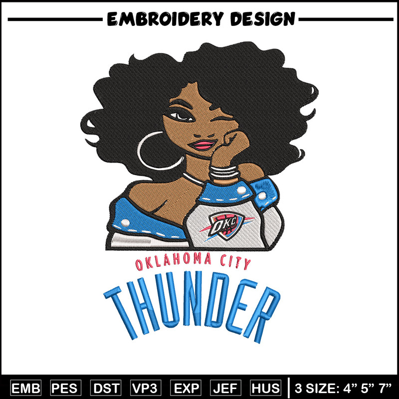 Oklahoma Thunder girl embroidery design, NBA embroidery, Sport embroidery, Embroidery design, Logo sport embroidery.jpg