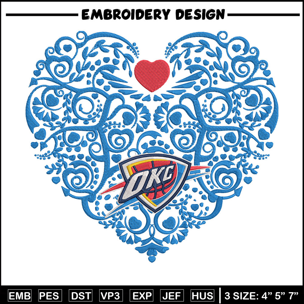 Oklahoma Thunder heart embroidery design, NBA embroidery, Sport embroidery, Embroidery design, Logo sport embroidery.jpg
