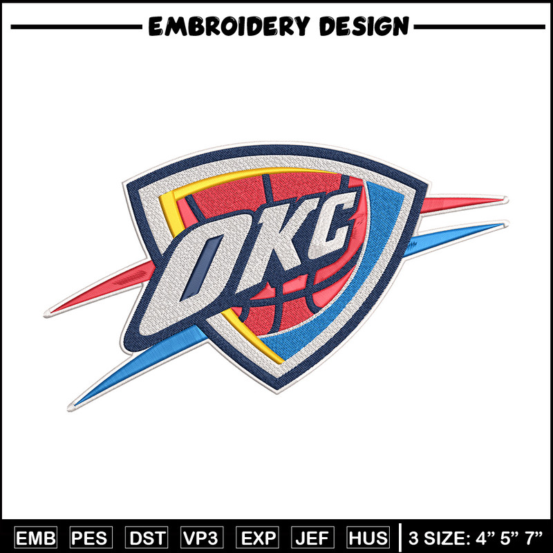 Oklahoma Thunder logo embroidery design,NBA embroidery, Sport embroidery, Embroidery design, Logo sport embroidery.jpg
