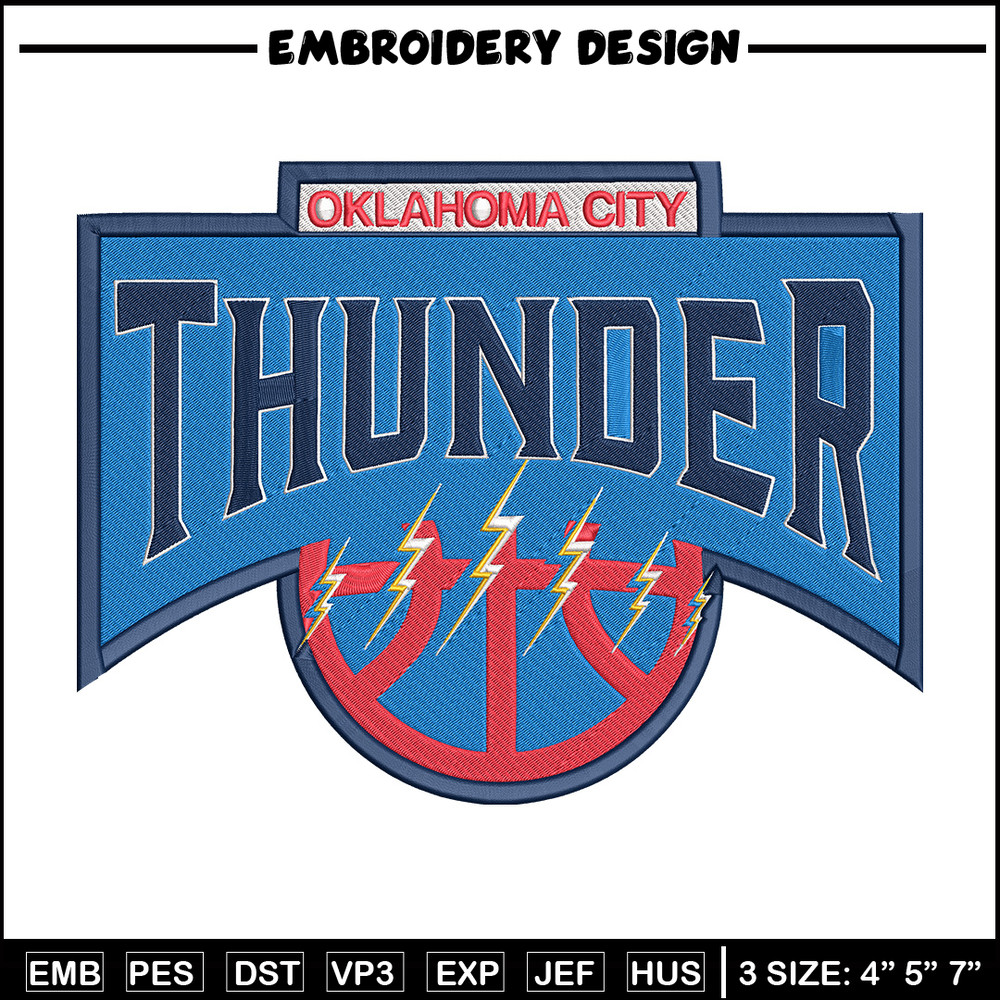 Oklahoma Thunder logo embroidery design,NBA embroidery,Sport embroidery, Embroidery design, Logo sport embroidery..jpg