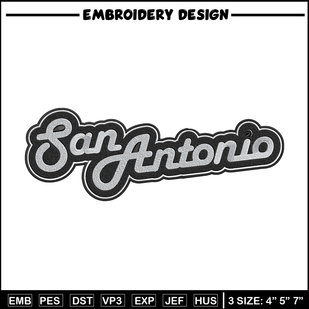 San Antonio Spurs logo embroidery design, NBA embroidery, Embroidery design,Logo sport embroidery,Sport embroidery..jpg