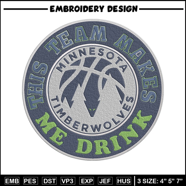 Timberwolves basketball embroidery design, NBA embroidery, Sport embroidery, Embroidery design, Logo sport embroidery..jpg