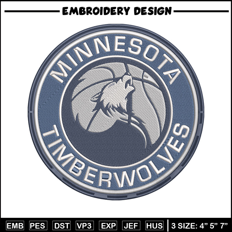 Timberwolves logo embroidery design, NBA embroidery, Sport embroidery, Embroidery design, Logo sport embroidery..jpg