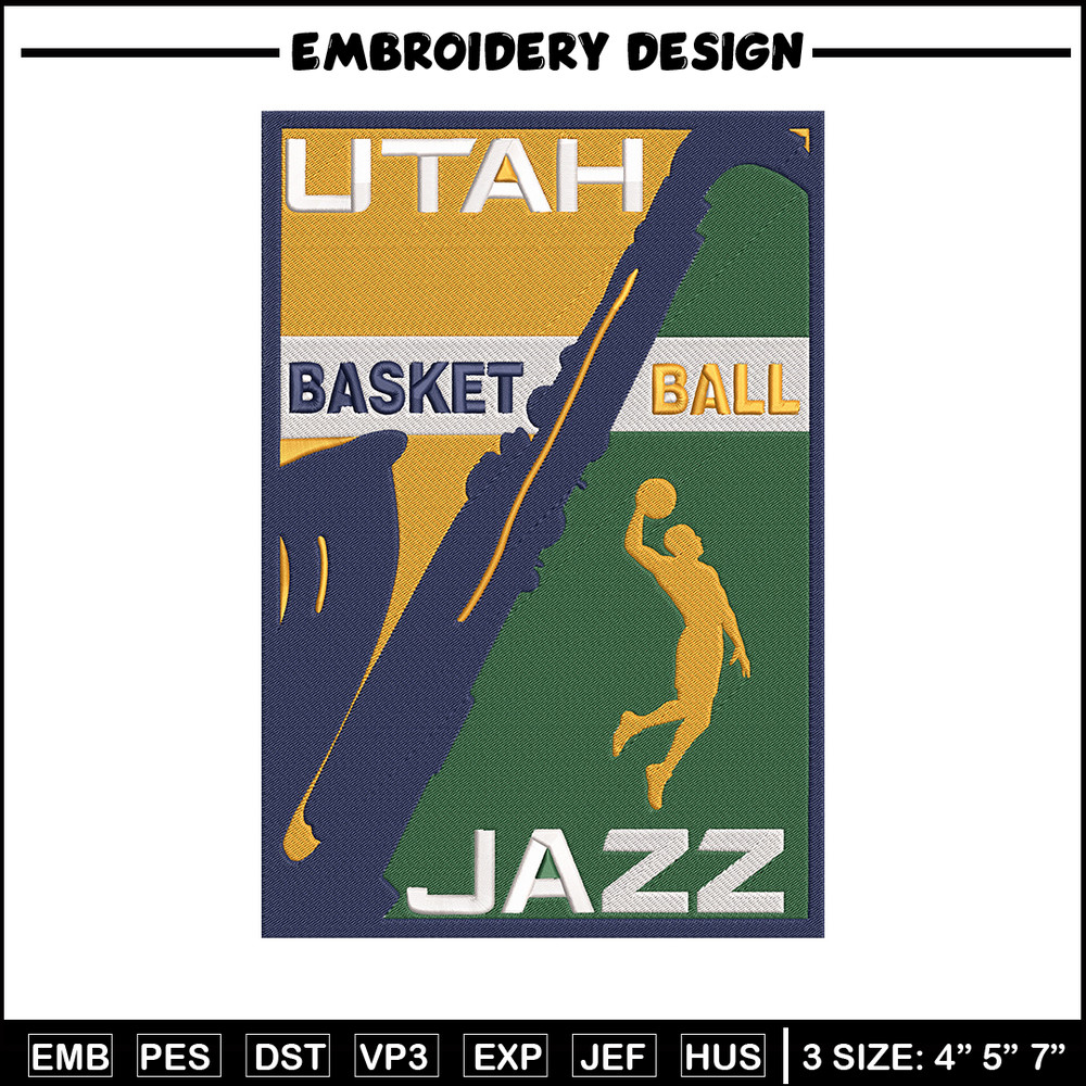 Utah Jazz logo embroidery design, NBA embroidery, Sport embroidery,Embroidery design, Logo sport embroidery.jpg