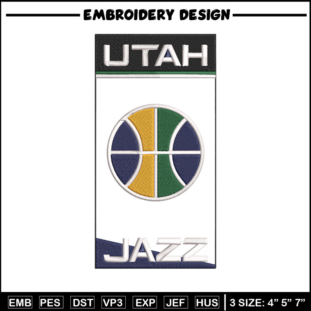 Utah Jazz logo embroidery design,NBA embroidery, Sport embroidery, Embroidery design, Logo sport embroidery.jpg