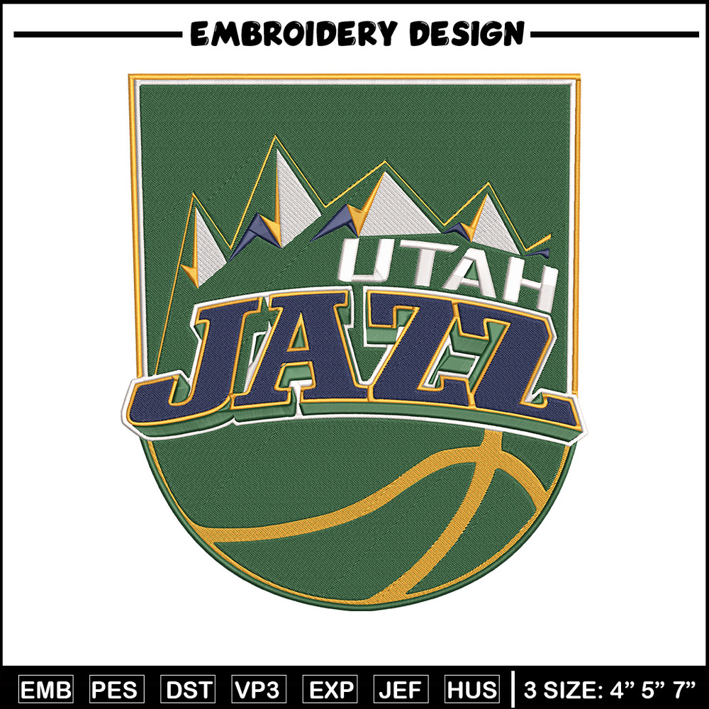 Utah Jazz logo embroidery design,NBA embroidery,Sport embroidery, Embroidery design, Logo sport embroidery.jpg