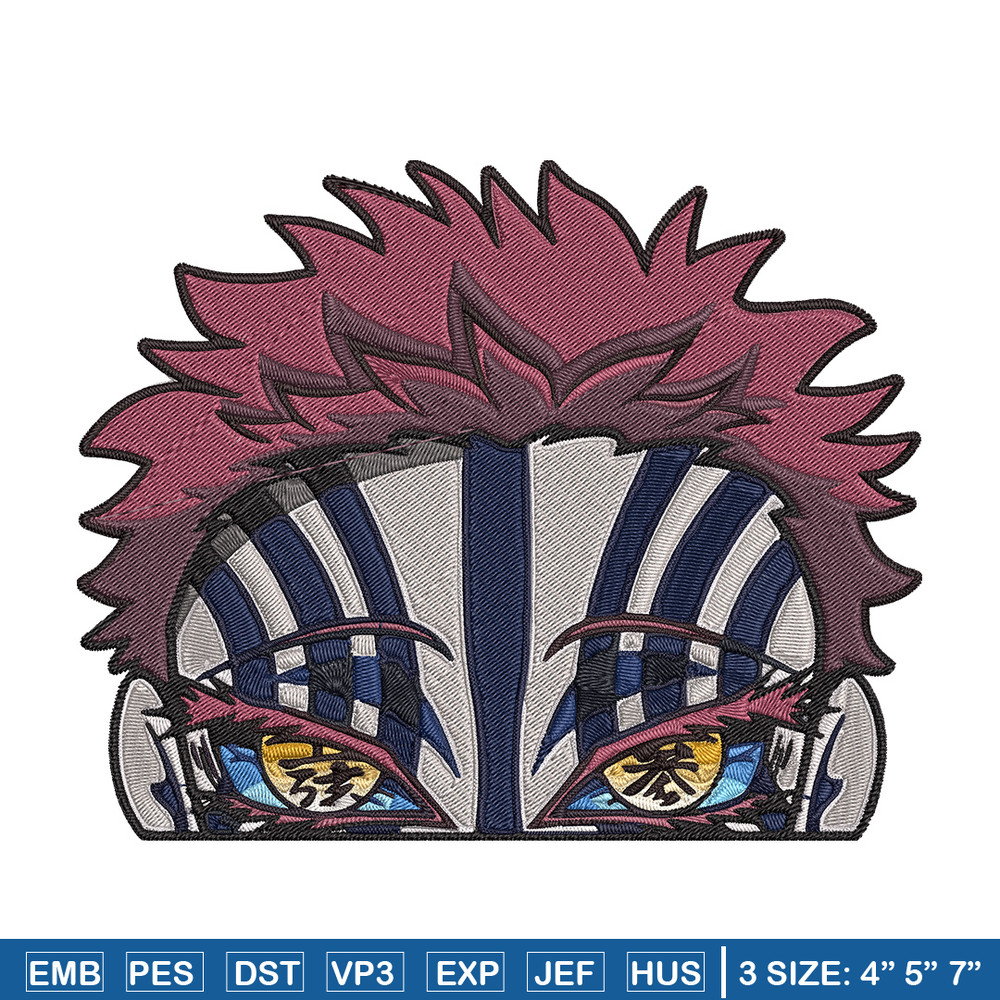 Akaza Embroidery Design, Demon slayer Embroidery, Embroidery File, Anime Embroidery, Anime shirt, Digital download.jpg