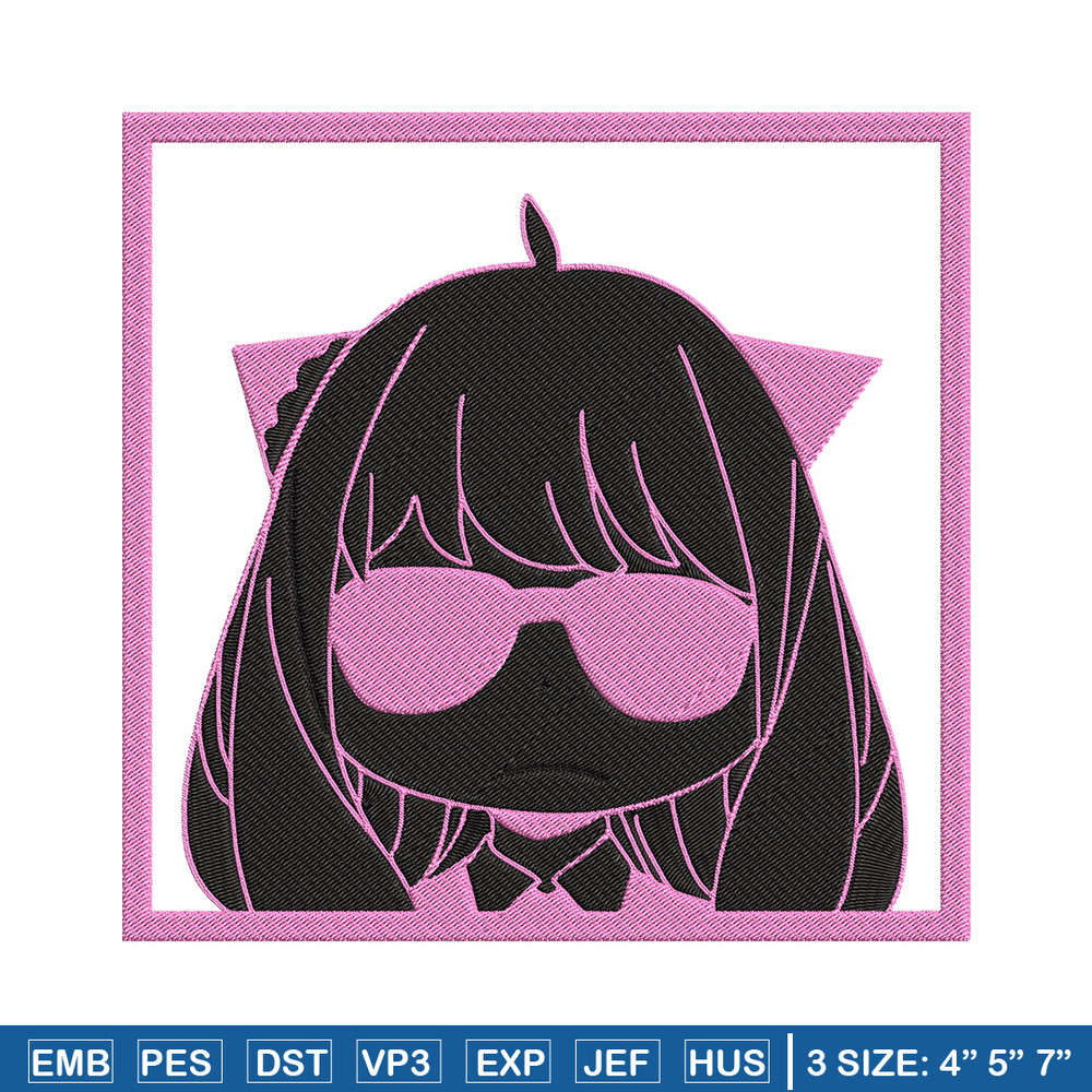 Anya box Embroidery Design, Spy x family Embroidery, Embroidery File, Anime Embroidery, Anime shirt, Digital download.jpg