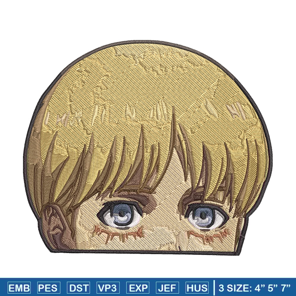 Armin Peeker Embroidery Design, Aot Embroidery, Embroidery File, Anime Embroidery, Anime shirt, Digital download..jpg