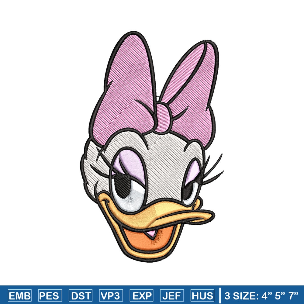 Daisy Duck Embroidery Design, Disney Embroidery, Embroidery design, cartoon shirt, Embroidery File, Digital download..jpg