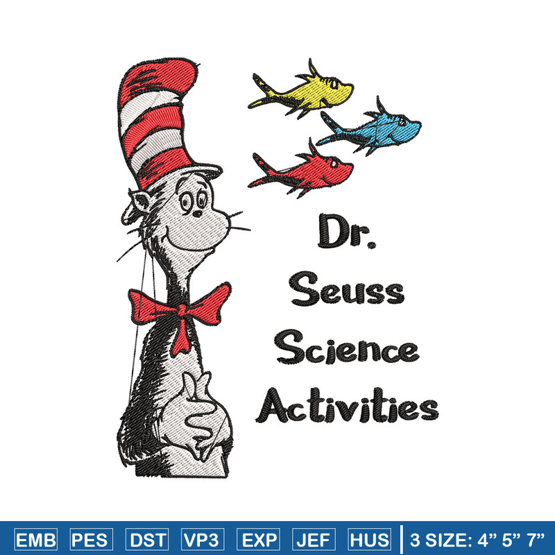 Dr Seuss Science activities Embroidery Design, Dr Seuss Embroidery, Embroidery File, Embroidery design, Digital download.jpg