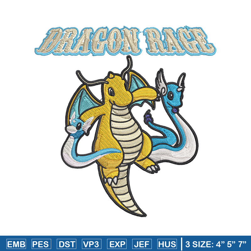 Dragonite Embroidery Design, Pokemon Embroidery, Embroidery File, Anime Embroidery,Anime shirt, Digital download.jpg