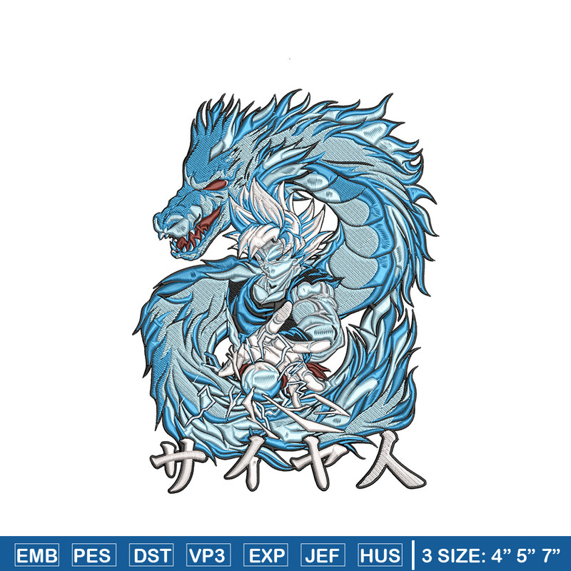 Goku dragon Embroidery Design, Dragonball Embroidery, Embroidery File, Anime Embroidery, Anime shirt, Digital download.jpg