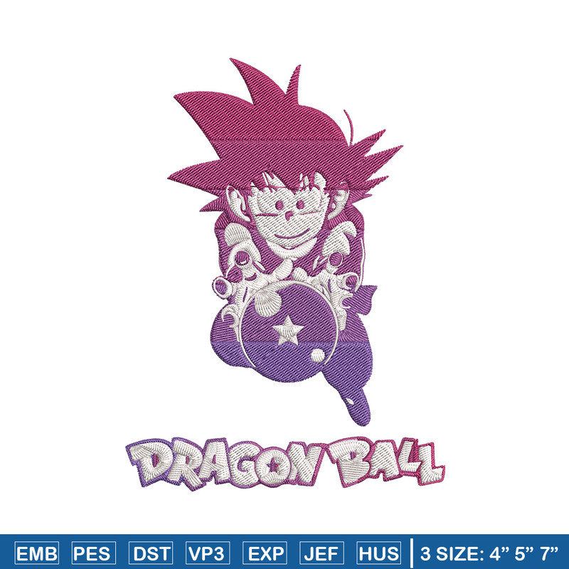 Goku kid Embroidery Design, Dragonball Embroidery, Embroidery File, Anime Embroidery, Anime shirt, Digital download..jpg