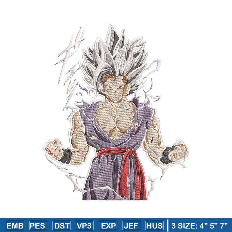 Goku Ultra form Embroidery Design, Dragonball Embroidery, Embroidery File, Anime Embroidery,Anime shirt,Digital download.jpg