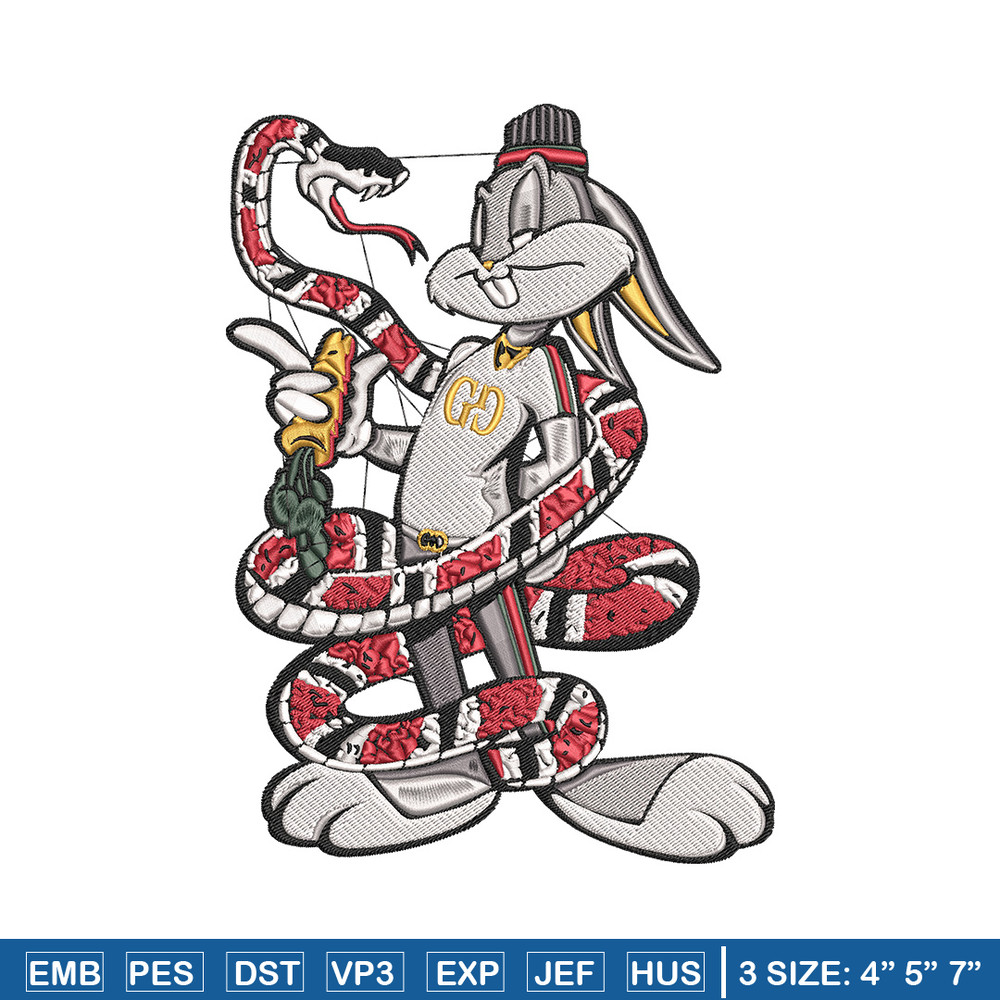 Gucci bunny Embroidery Design, Gucci Embroidery, Embroidery File, Anime Embroidery, Anime shirt, Digital download..jpg