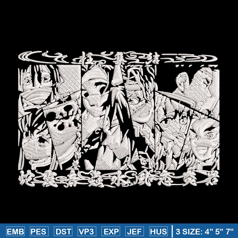 Hashira poster Embroidery Design, Demon slayer Embroidery, Embroidery File, Anime Embroidery, Digital download.jpg