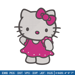 Hello kitty Embroidery Design, Hello kitty Embroidery, Embroidery File, Anime Embroidery, Anime shirt,Digital download.