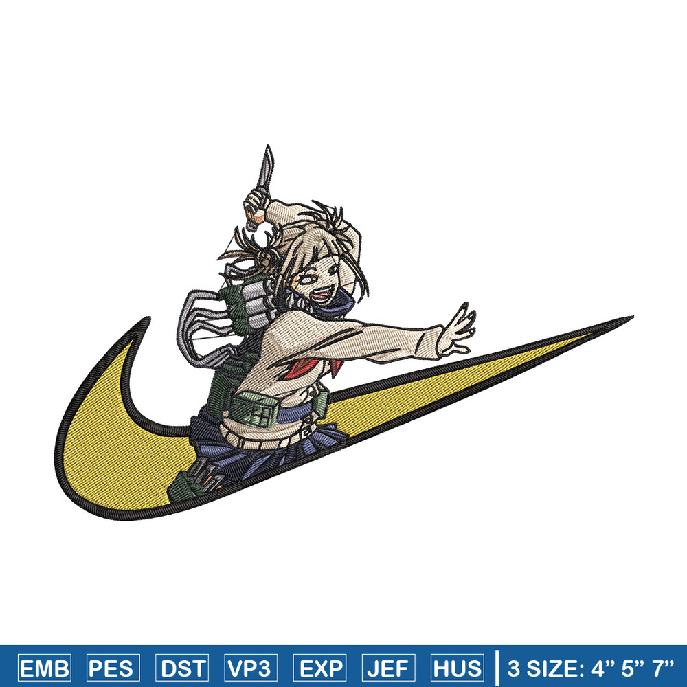 Himiko toga x nike Embroidery Design, Mha Embroidery, Embroidery File, Nike Embroidery, Anime shirt, Digital download.jpg