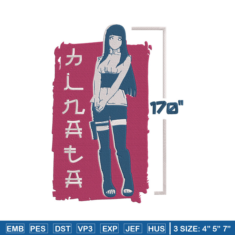 Hinata poster Embroidery Design, Naruto Embroidery, Embroidery File, Anime Embroidery,Anime shirt, Digital download.jpg