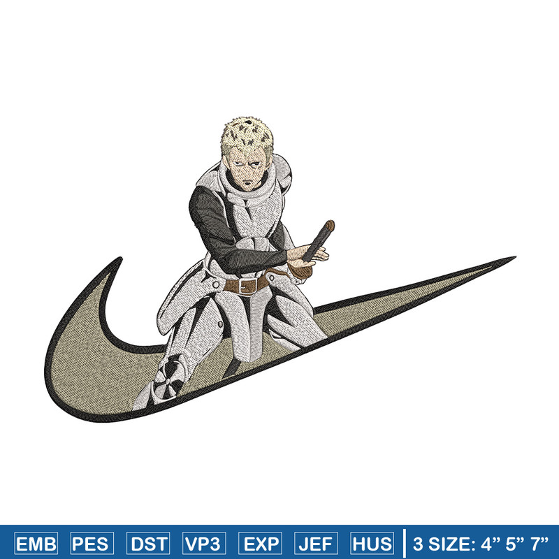 Iaian x nike Embroidery Design, One punch man Embroidery, Embroidery File, Nike Embroidery, Anime shirt,Digital download.jpg