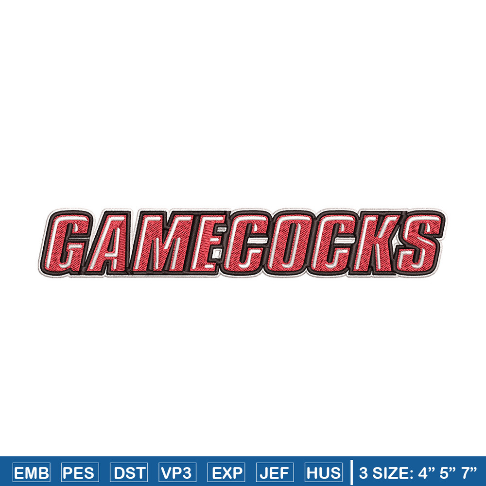 Gamecock logo embroidery design, Logo embroidery, Sport embroidery, logo sport embroidery, Embroidery design.jpg