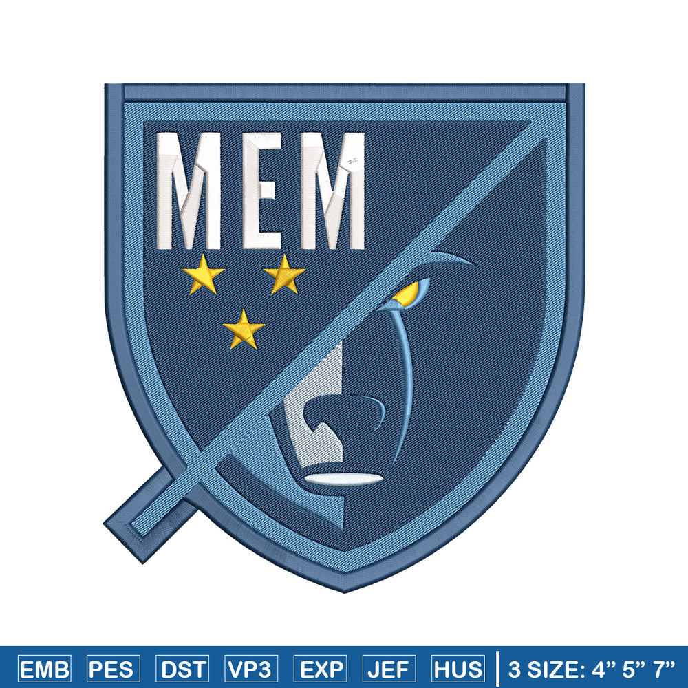 Memphis Grizzlies design embroidery design, NBA embroidery, Sport embroidery, Embroidery design, Logo sport embroidery.jpg